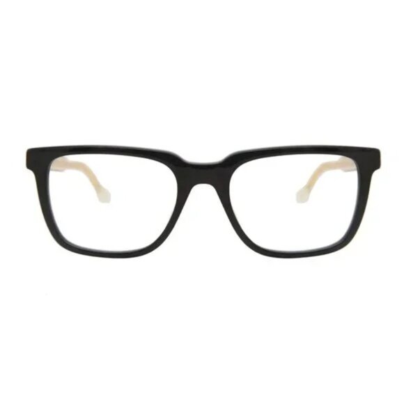 NEW GUCCI SQUARE EYEGLASSES BLACK CLEAR EYEWEAR - Picture 2 of 3